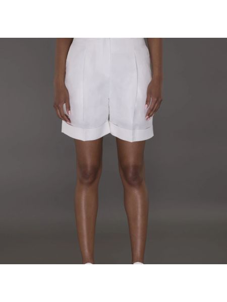 Pantalones cortos de lino Moorer blanco