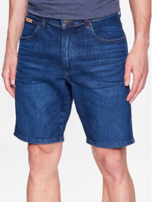 Priliehavé džínsové šortky Wrangler modrá