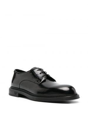 Nėriniuotos derby batai su raišteliais Emporio Armani juoda
