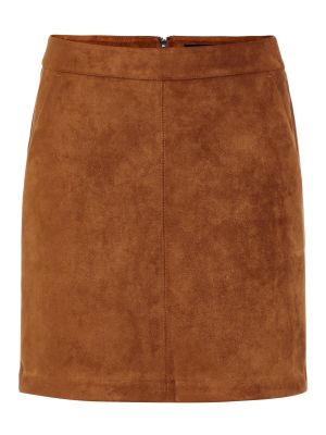 Nederdel Vero Moda Petite brun