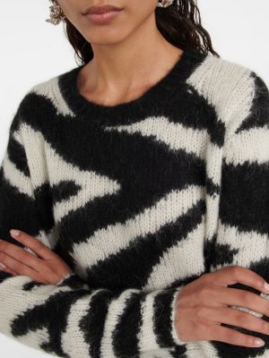 Sweter wełniany z alpaki z nadrukiem Dries Van Noten