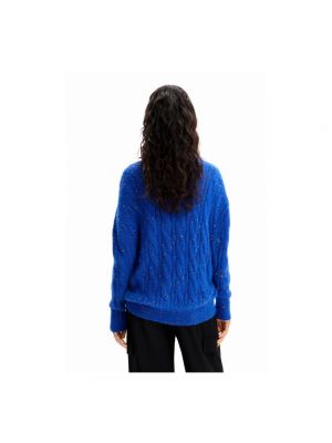 Jersey de tela jersey oversized Desigual azul