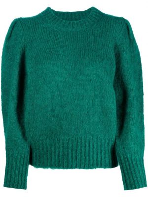 Плисиран пуловер Isabel Marant зелено