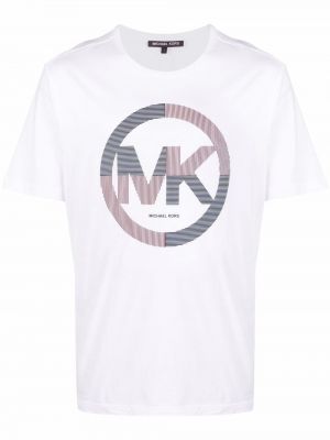 Camiseta con estampado Michael Kors blanco