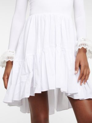 Mini vestido de punto Caroline Constas blanco