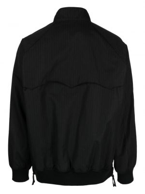 Pruhovaný dlouhá bunda na zip Comme Des Garçons Homme