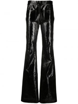Pantalon en cuir verni large Dorothee Schumacher noir