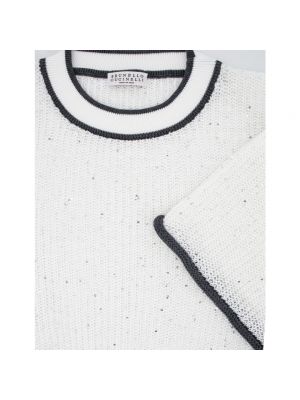 Camisa de lino Brunello Cucinelli blanco