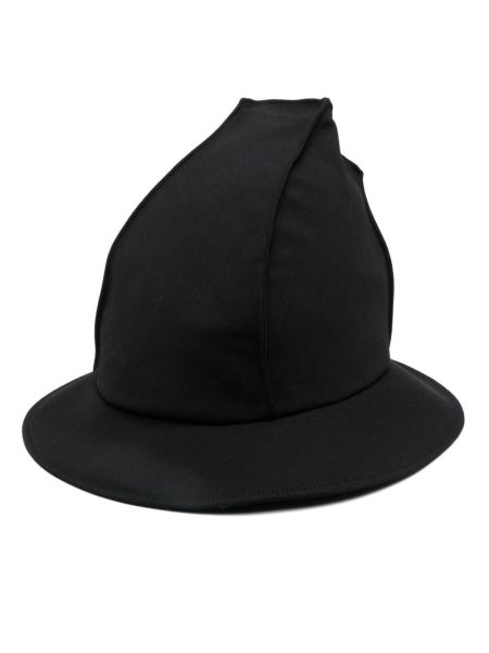 Asymmetrisk hat Yohji Yamamoto sort