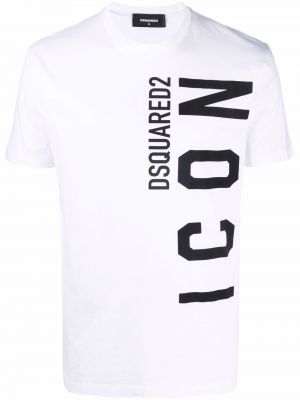 T-shirt à imprimé Dsquared2 blanc