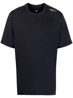 Svītrainas t-krekls Fendi zils
