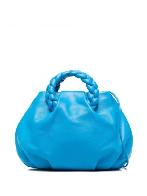 Leder shopper handtasche Hereu blau