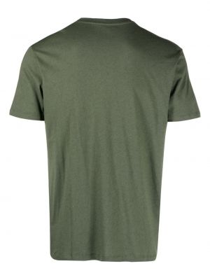 Kokvilnas t-krekls ar apaļu kakla izgriezumu Majestic Filatures zaļš