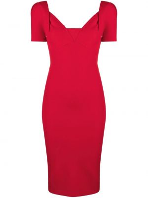 Midikleid Roland Mouret rot