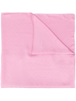 Žakárový puntíkatý šál Valentino Pre-owned růžový
