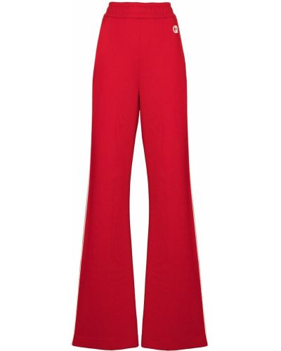 Pantalones de chándal bootcut Gucci rojo