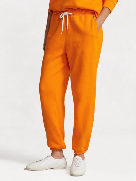 Hlače Polo Ralph Lauren narančasta
