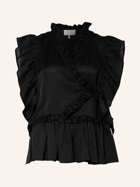 Блузка с рюшами Munthe черная