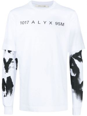 Тениска с принт 1017 Alyx 9sm бяло