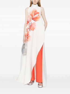Asimetriškas raštuotas gėlėtas vakarinė suknelė Saiid Kobeisy