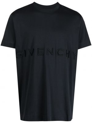 Тениска бродирана Givenchy синьо