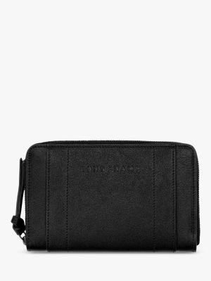 Кожаный кошелек Longchamp черный