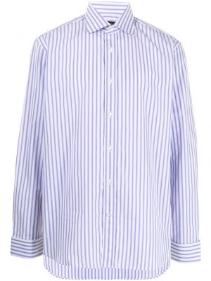 Camisa a rayas Canali violeta