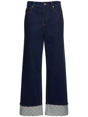 Proste jeansy bawełniane Alexander Wang niebieskie
