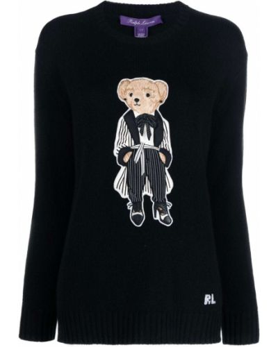 Кашмирен пуловер Ralph Lauren Collection черно