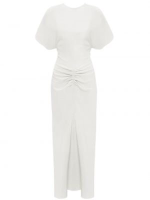 Koktejlkové šaty Victoria Beckham biela
