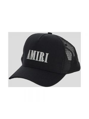Gorra de algodón Amiri negro