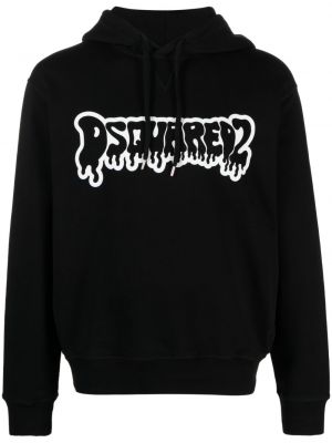 Pamučna hoodie s kapuljačom s printom Dsquared2