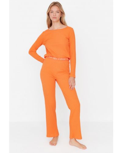 Pyžamo Trendyol oranžové