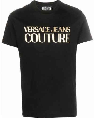 Джинсовая футболка с логотипом Versace Jeans Couture