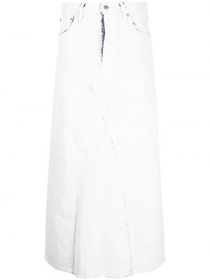Džínová sukně Maison Margiela bílé