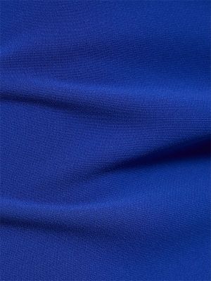 Krepp v-nyakú mini ruha Mônot kék