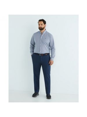 Pantalones chinos de algodón Hackett azul