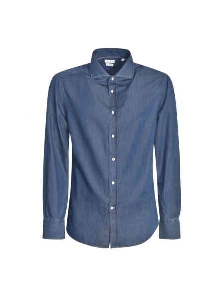 Koszula jeansowa Brunello Cucinelli niebieska