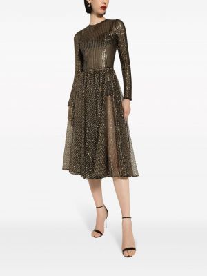 Midi suknele su blizgučiais Dolce & Gabbana