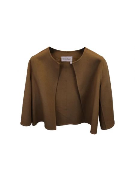 Bluza wełniana retro Yves Saint Laurent Vintage brązowa