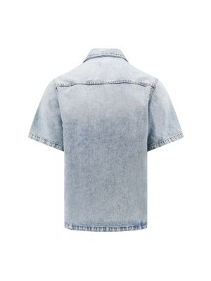 Koszula jeansowa z krótkim rękawem Haikure niebieska