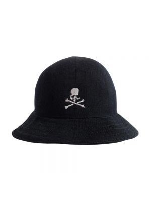 Czarny kapelusz w tropikalny nadruk dwustronny Mastermind World