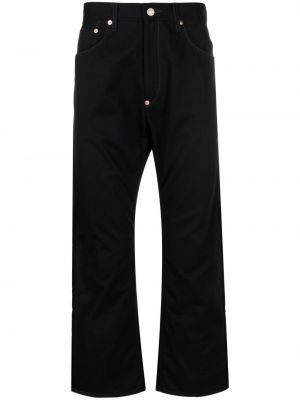 Bavlněné rovné kalhoty Junya Watanabe Man černé