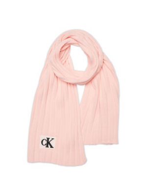 Šál Calvin Klein Jeans růžový