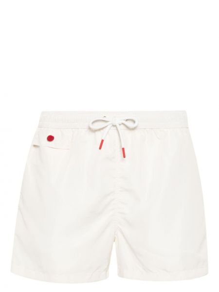Kratke hlače z vezenjem Kiton bela