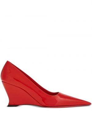 Полуотворени обувки Ferragamo червено
