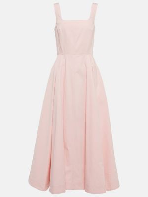 Sukienka długa bawełniana Sportmax różowa