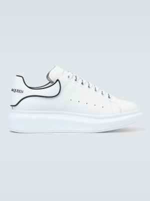 Sneakers di pelle oversize Alexander Mcqueen bianco