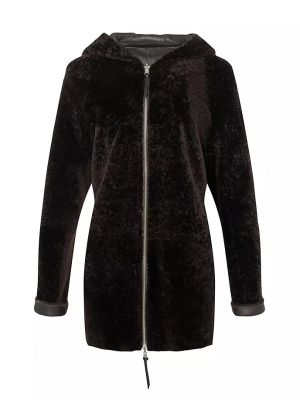 Шерстяная двусторонняя куртка Gorski коричневая