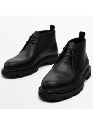 Ботинки Massimo Dutti черные